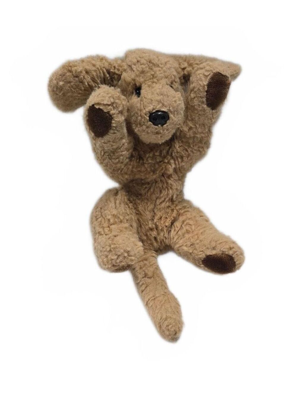 Vintage 1985 GUND Muttsy Dog Plush Stuffed Animal Tan Brown Puppy Floppy Ears